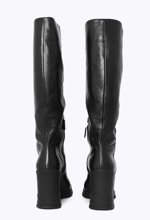 Prada F/W 2014 Knee-High Wedge Boots - 6