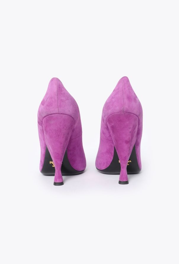 Prada Suede Mod Pumps - 4