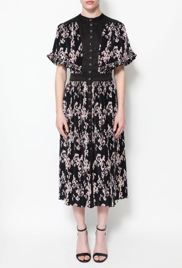 Paco Rabanne Resort 2020 Floral Pleated Dress - 3