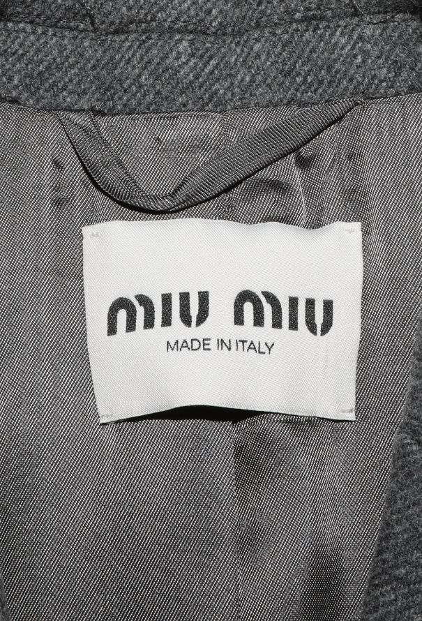 Miu Miu F/W 2024 Cinched Twill Emblem Blazer - 5