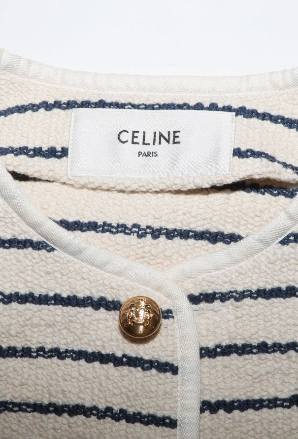 Céline 2023 Tweed Marinière Jacket - 6