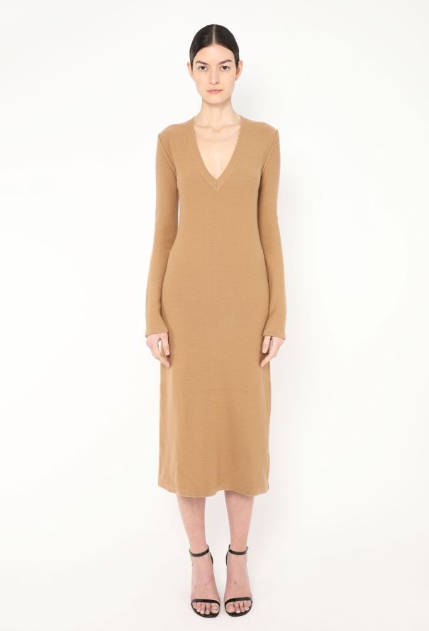 Chloé F/W 2015 Belted Cashmere Dress - 3