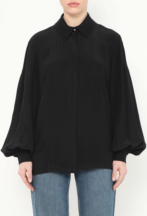 Chanel 2017 Pleated Silk Tunic - 1