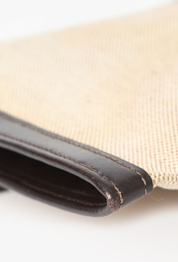 Hermès '70s Toile H & Box Jige Clutch - 8