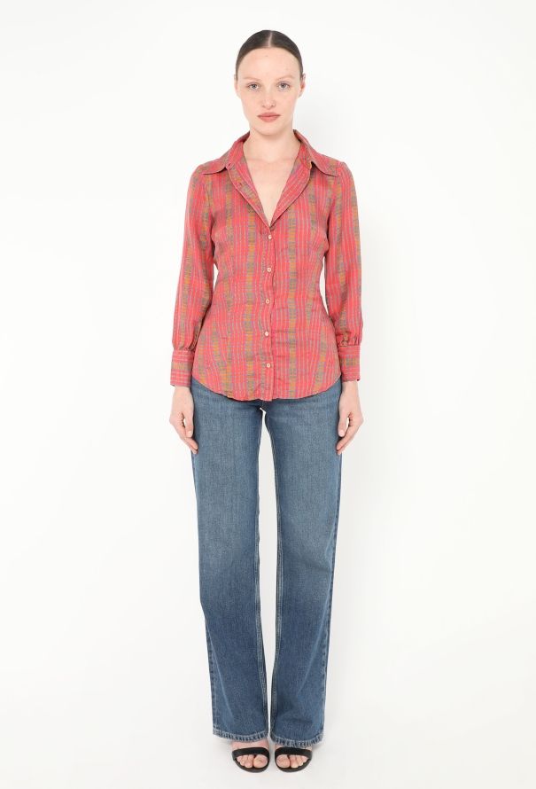 Prada Geometric Printed Silk Shirt - 4