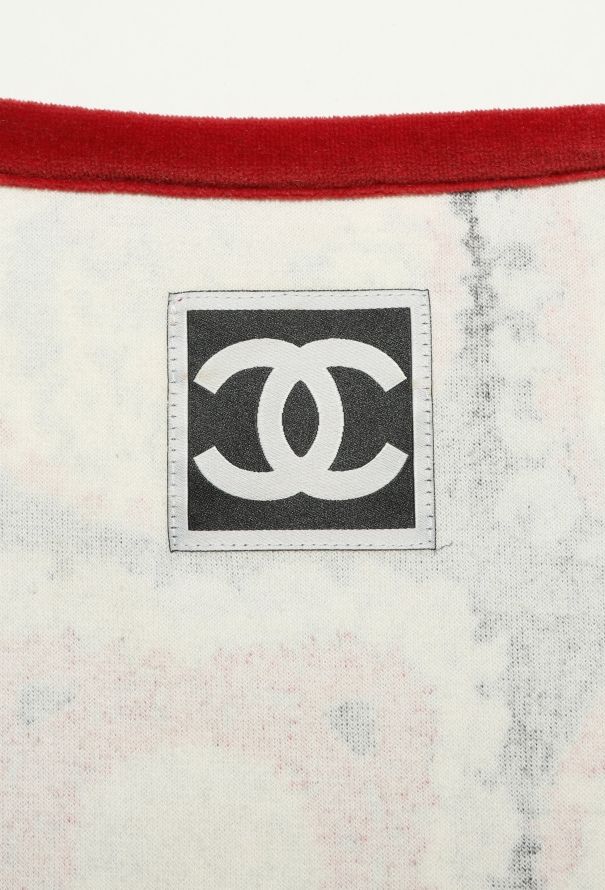 Chanel Printed Velvet Drawstring Tunic - 6