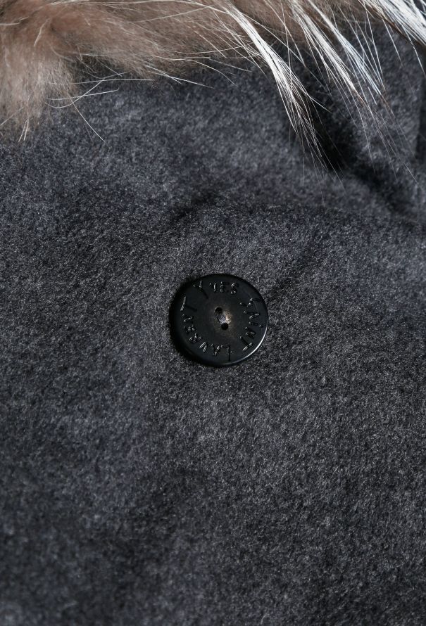 Saint Laurent 90s Belted Silver Fox Coat - 7