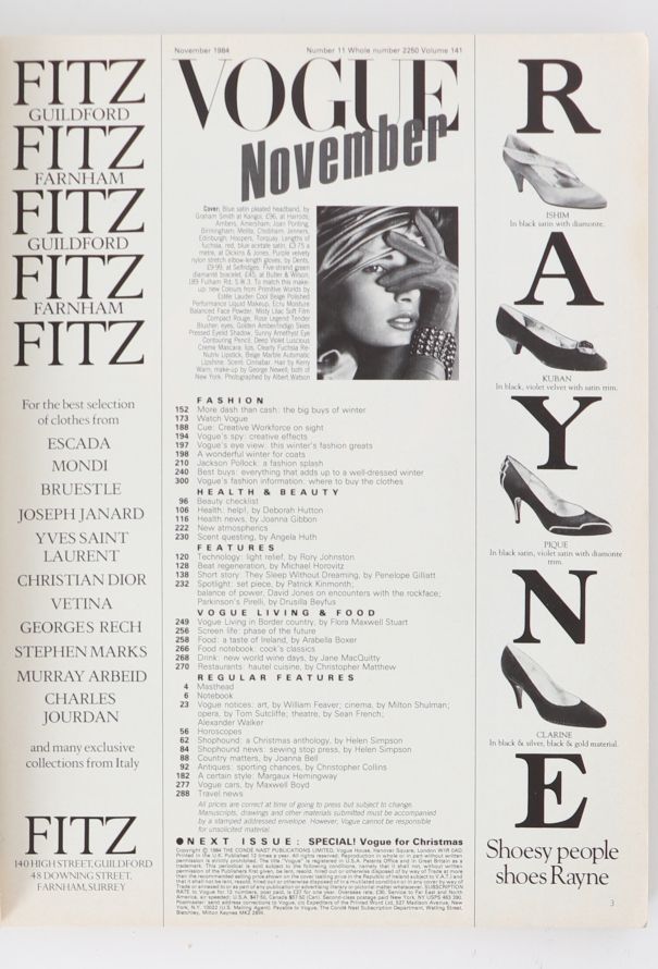 VOGUE UK 1984 Albert Watson Winter Set - 3