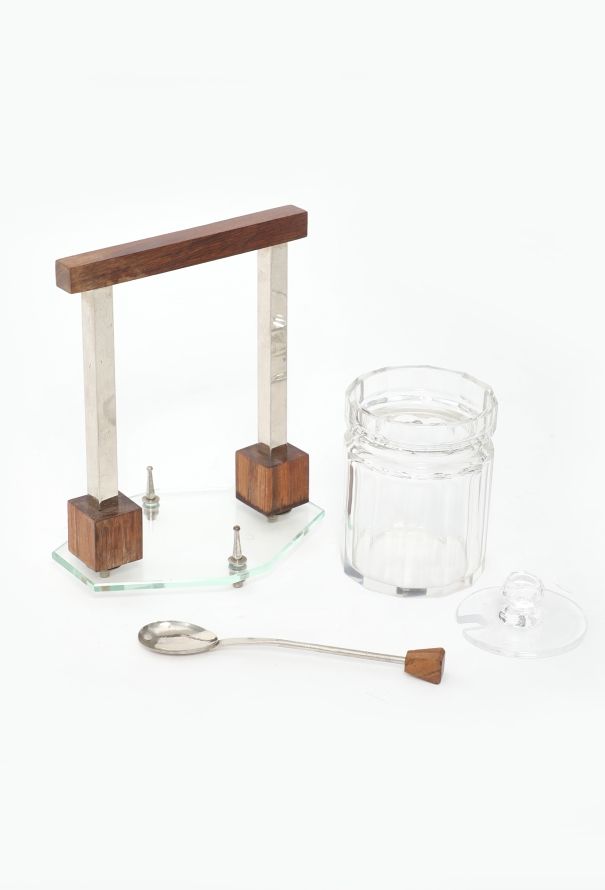 Vintage Objects & Decor Art Deco Glass Marmalade Pot - 2