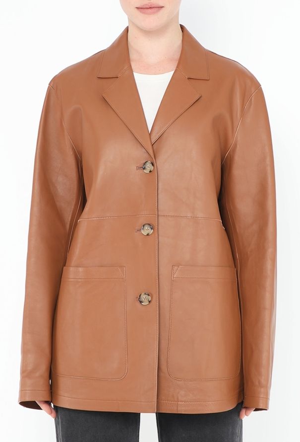 Toteme 2024 Lambskin Leather Jacket - 1