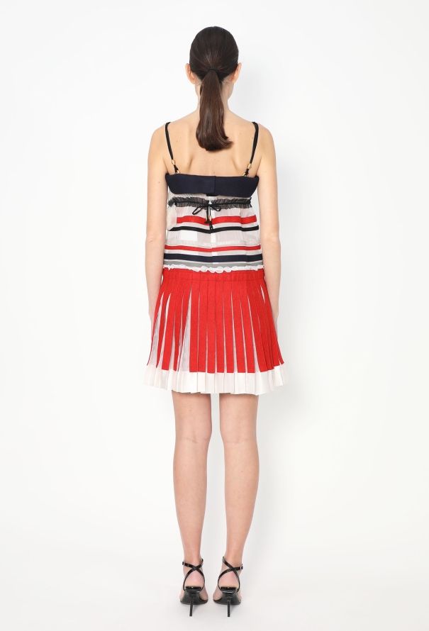 Balenciaga F/W 2007 Tiered Silk Bustier Dress - 5