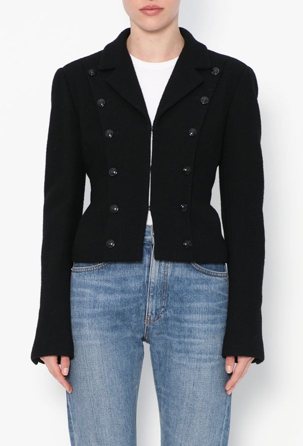 Chanel Cropped Bouclé Camélia Jacket - 1