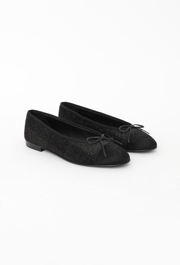 Chanel Iridescent Tweed 'CC' Ballerinas - 2