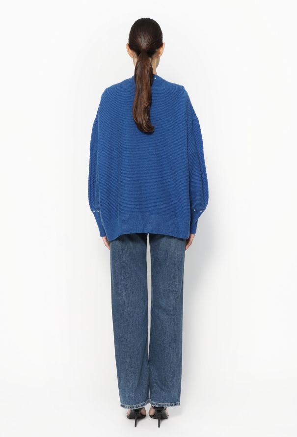 Chanel Cashmere Pearl Trim Cardigan - 5