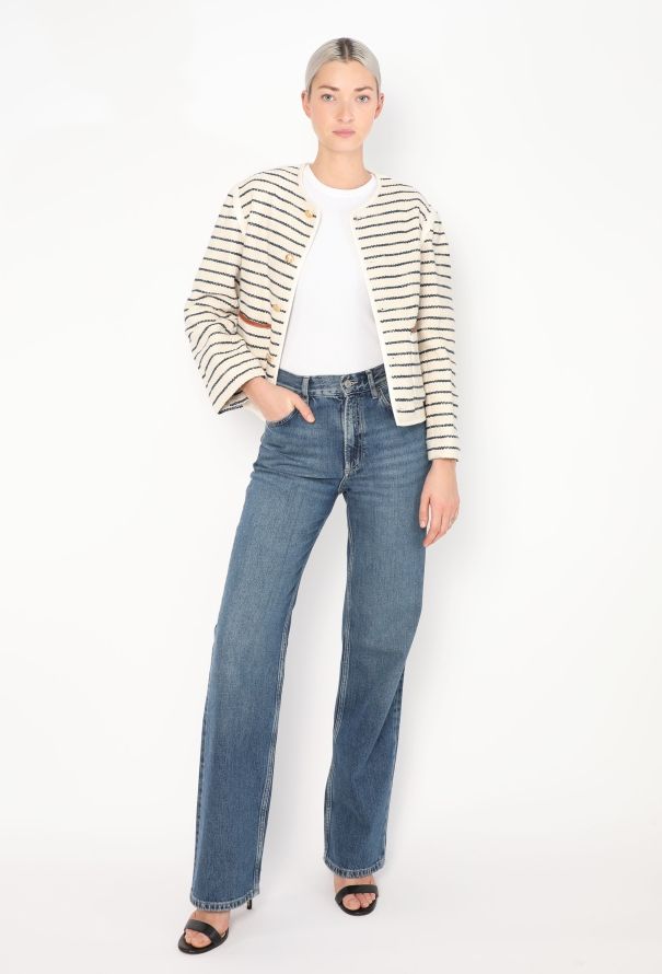 Céline 2023 Tweed Marinière Jacket - 4