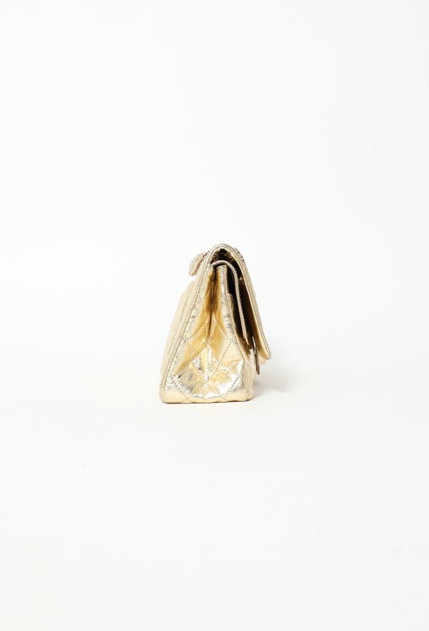 Chanel Gold Metallic 2.55 Maxi Flap Bag – Circa 2008–2009 - 5