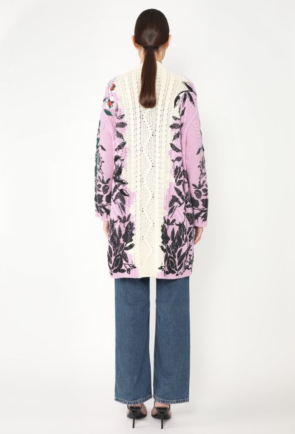 Valentino Cashmere Cable-Knit Cardigan - 4