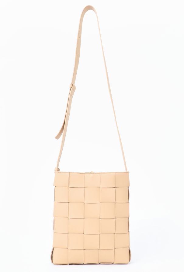 Bottega Veneta Beige Cassette Messenger Bag - 1