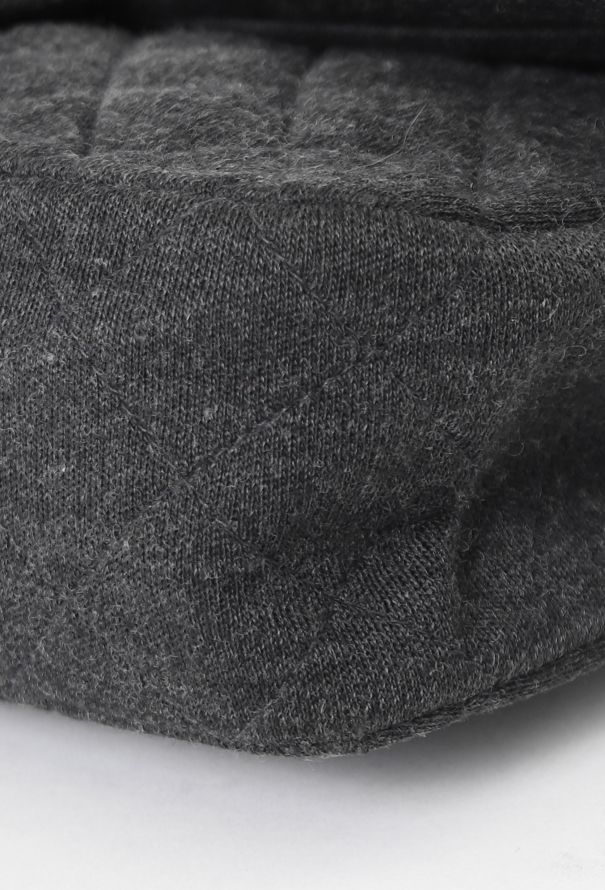 Chanel Grey Jersey Medium Timeless Bag - 11