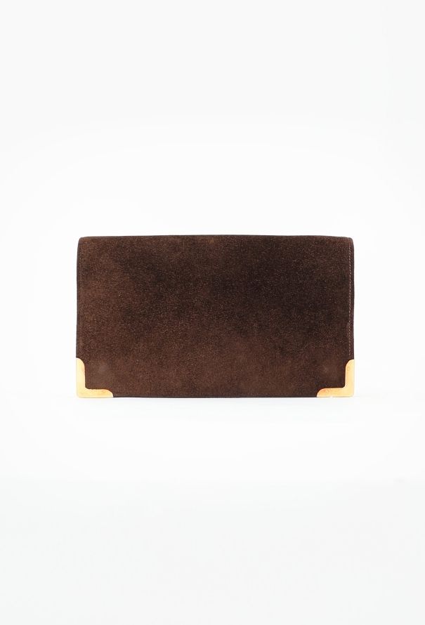 Hermès Brown Doblis Coins d'Or Clutch - 1