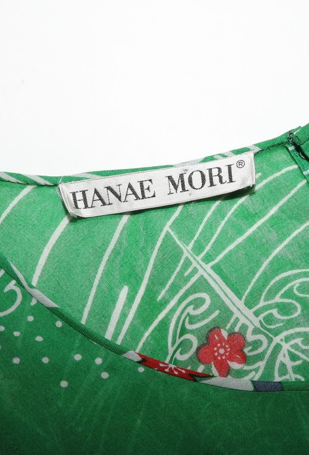 Hanae Mori '80s Cotton Maxi Dress - 5
