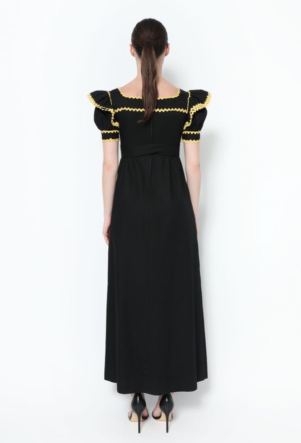 Saint Laurent Collector 1968 Belted Peasant Dress - 3