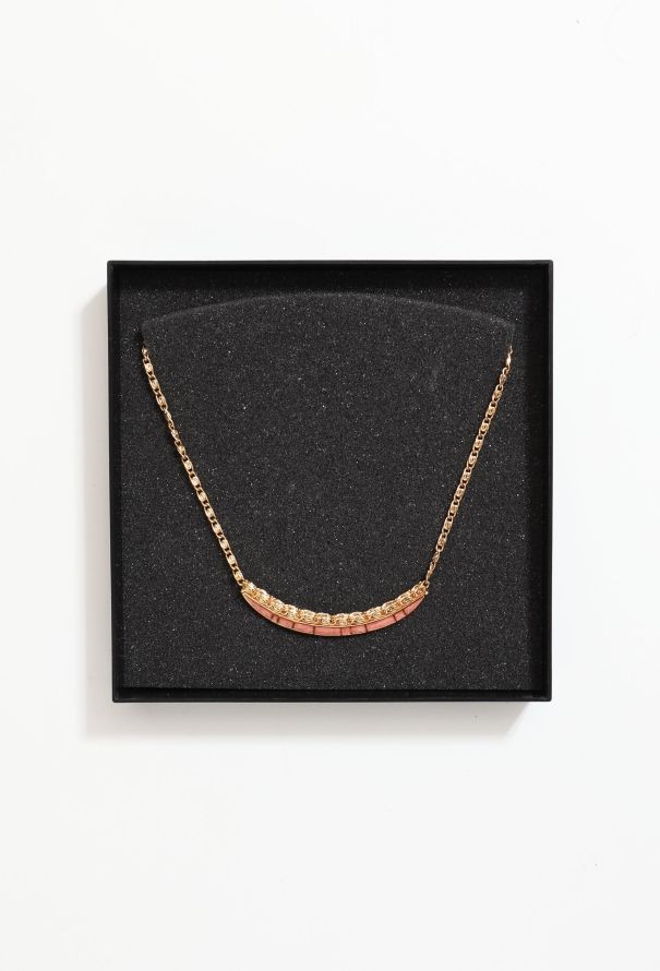 Balenciaga Vintage Enamel Spiral Necklace - 4