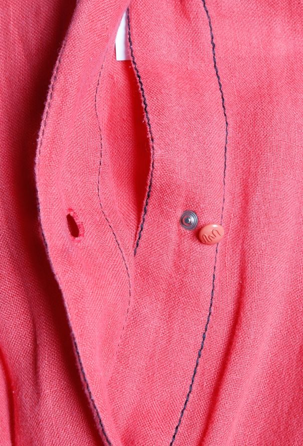 Thierry Mugler 80s Bicolor Linen Jumpsuit - 7