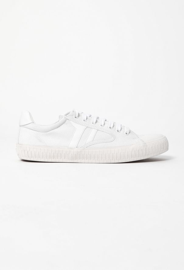 Céline S/S 2017 Leather Trim Canvas Sneakers - 1