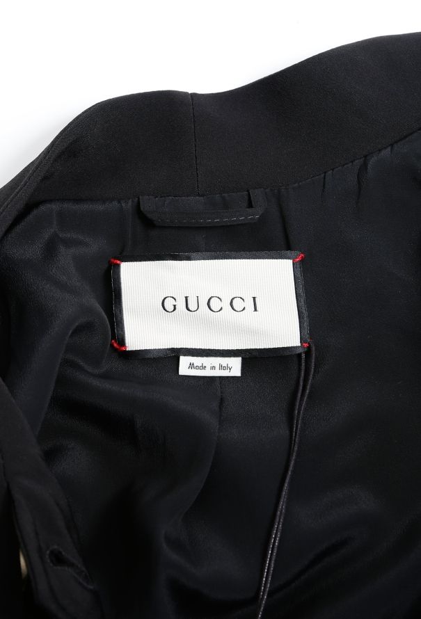 Gucci F/W 2018 Gardenia Lavallière Jacket - 6