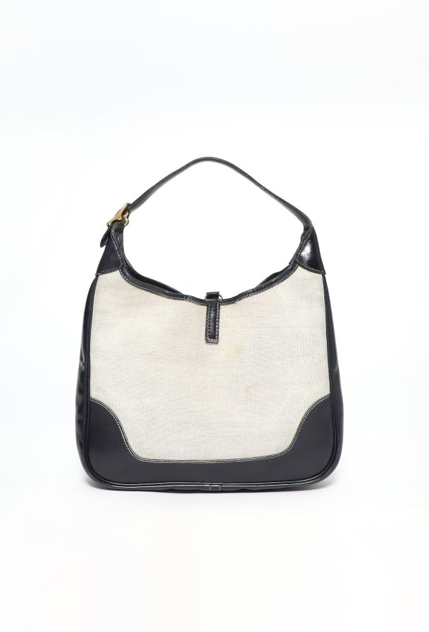 Hermès '50s Box & Toile H Trim Bag - 3