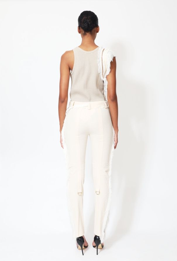 Paco Rabanne S/S 2016 Striped Fringe Trim Ensemble - 5