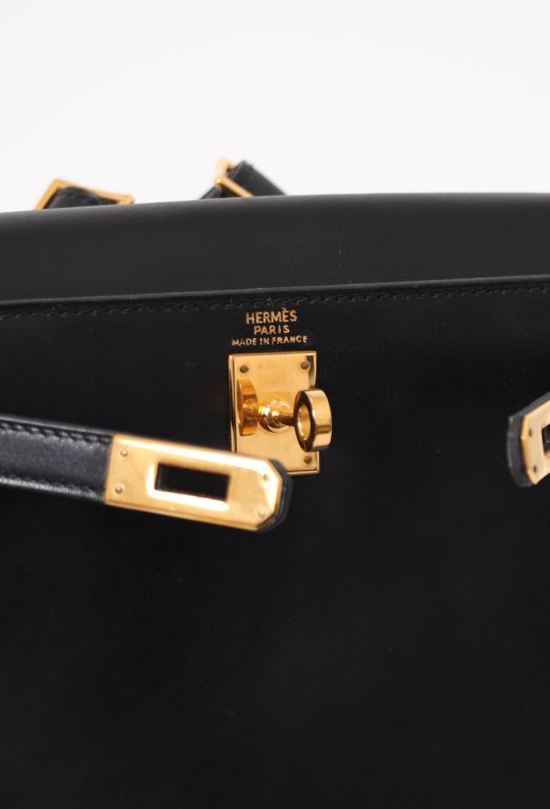 Hermès Vintage Black Box Kelly Ado 20 Backpack - 3
