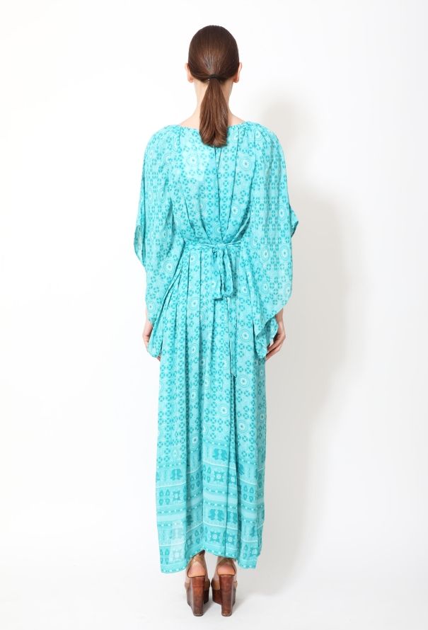 Balmain '70s Belted Crêpe Kaftan - 5