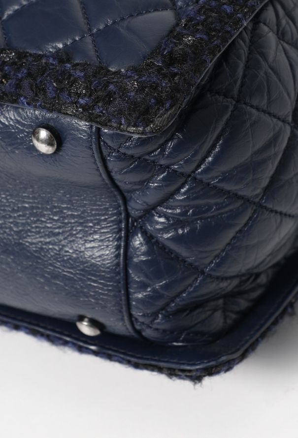 Chanel Tweed Trim Shopping Tote Bag - 8