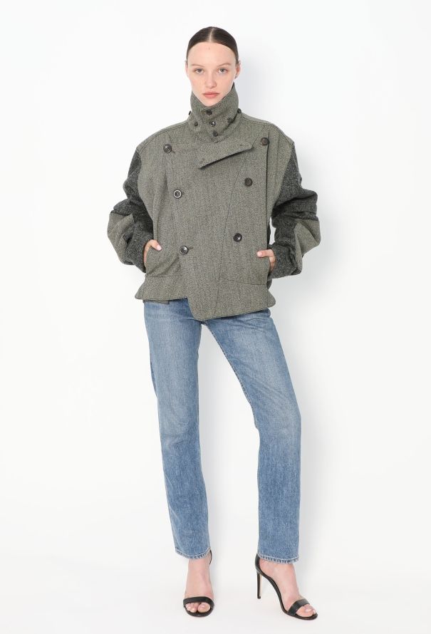 Balenciaga F/W 2004 Asymmetrical Wool Jacket - 4