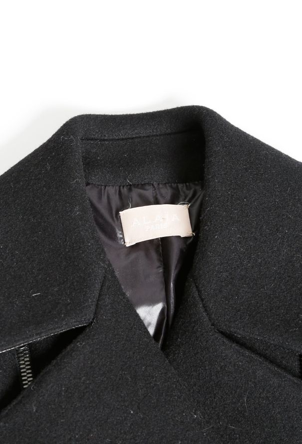 Alaïa Cinched Zip Wool Biker Jacket - 5