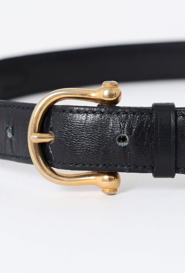 Céline '70s Horsebit Leather Belt - 4
