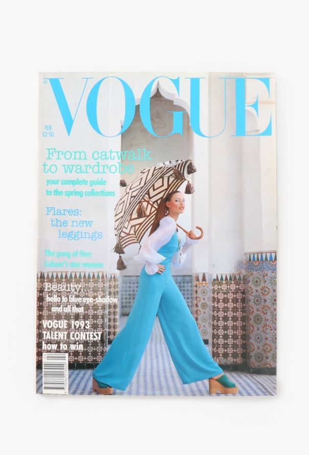 VOGUE UK 1993 Nadja Auermann Cover Issue - 1
