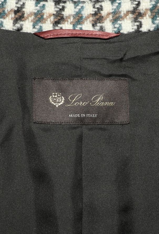 Loro Piana 2020 Belted Cashmere Houndstooth Coat - 6
