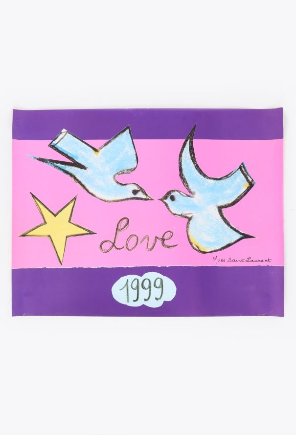 Saint Laurent Original Love Poster, 1999 - 1