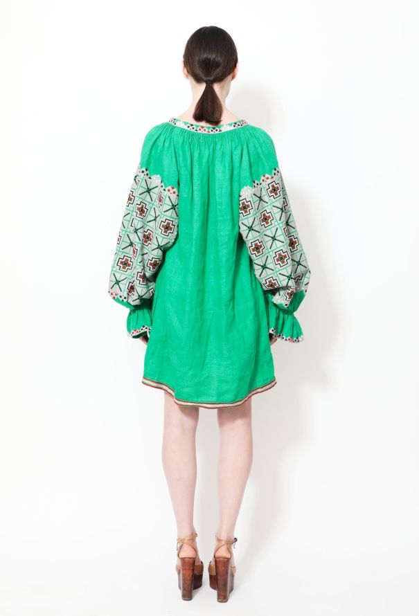 Vita Kin Embroidered Linen Tassel Tunic - 3