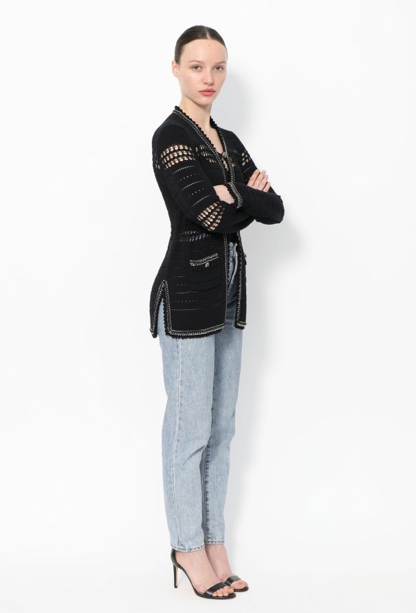 Chanel 2010 Chainlink Trim Cardigan - 5