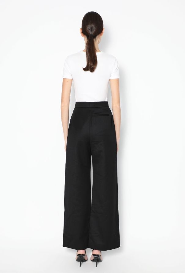 Loewe High-Waisted Twill Trousers - 4