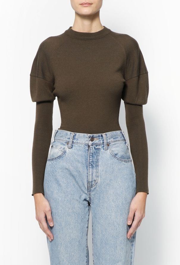 Alaïa F/W 1989 Puff-Sleeve Bodysuit - 4