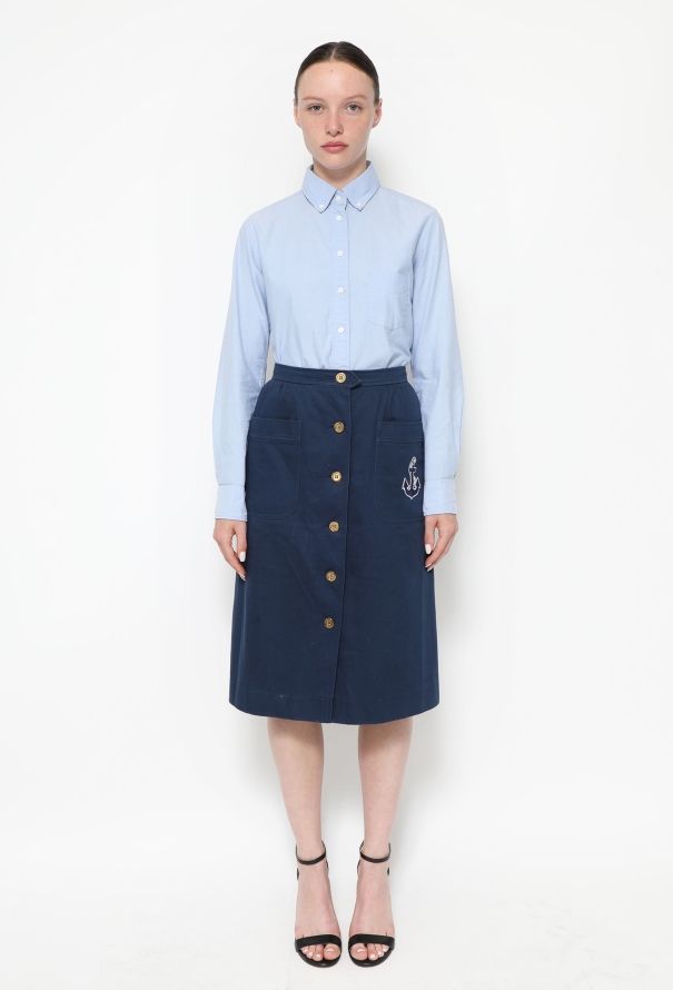 Saint Laurent 1975 High-Waisted Sailor Skirt - 1