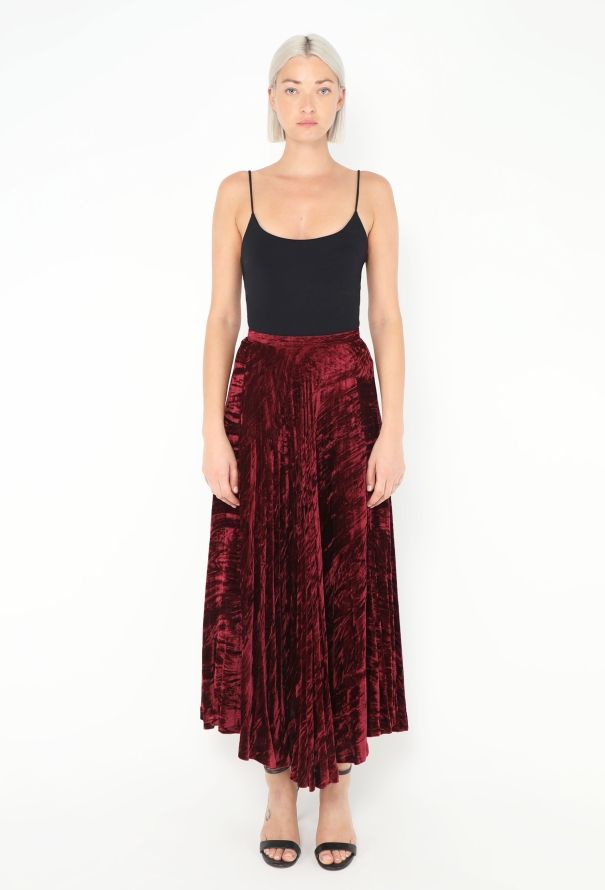 Saint Laurent F/W 1979 Crushed Velvet Skirt - 4