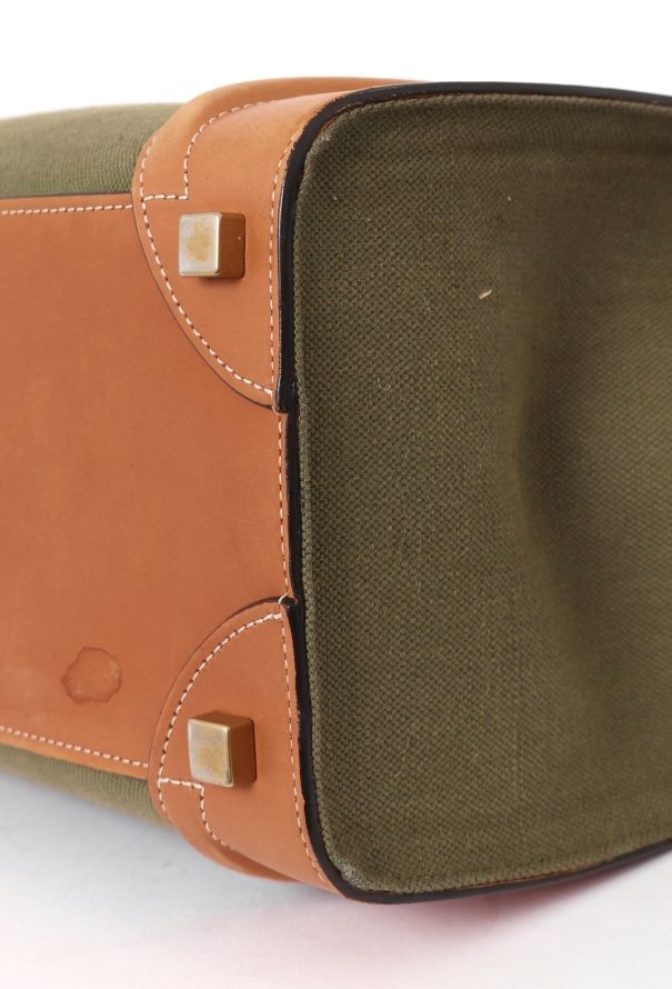 Céline Canvas & Leather Micro Luggage Tote Bag - 10