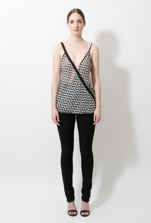 Balenciaga S/S 2005 Zigzag Silk Top - 3