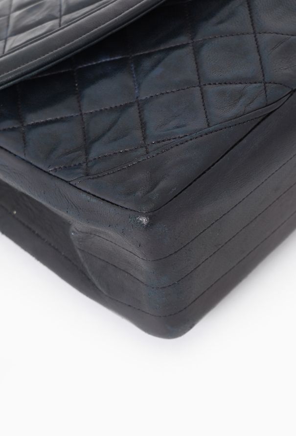 Chanel Navy Paris Double Flap Bag - 11